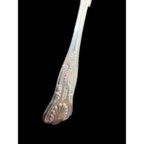 Vintage Sheffield English Silver Plate Kings Pattern Ornate Berry Sugar Spoon - Picture 5 of 8